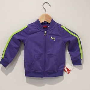 NWT Puma 24m zipup track jacket